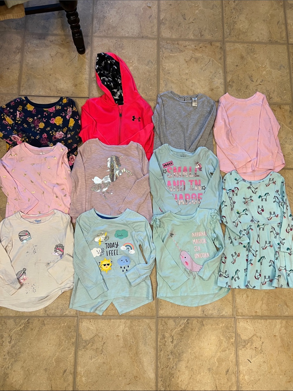 Girls Long-Sleeve Tops, dress and Hoodie play clothes